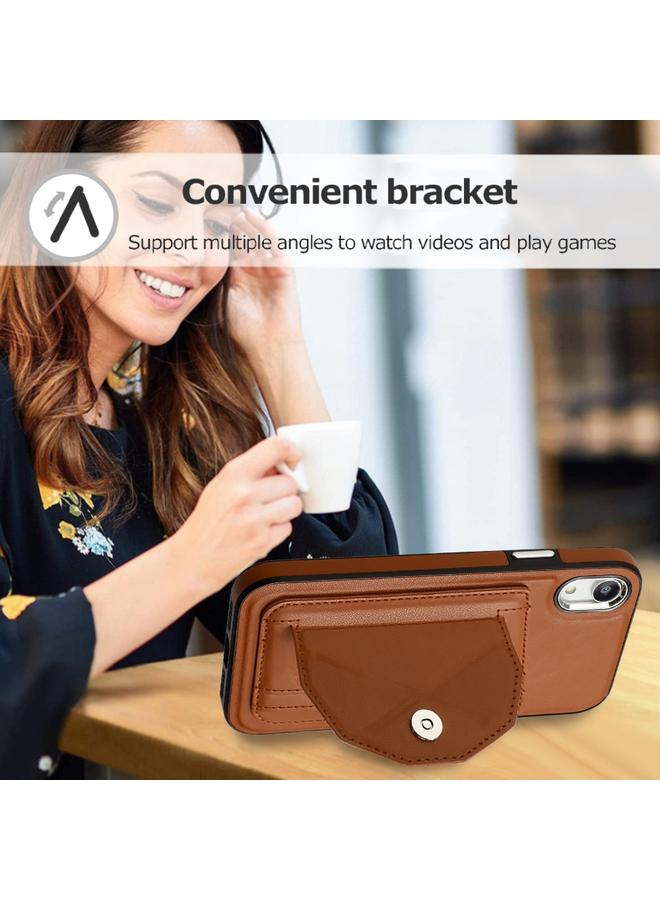 S-TOP Case For iPhone XR Shockproof Leather Phone Case with Card Holder - Image 5