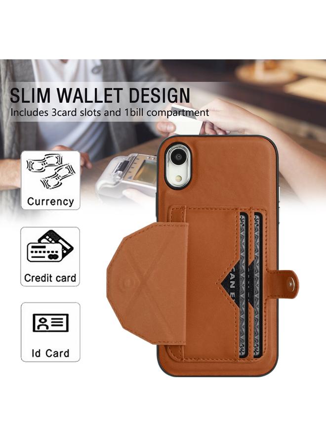 S-TOP Case For iPhone XR Shockproof Leather Phone Case with Card Holder - Image 4