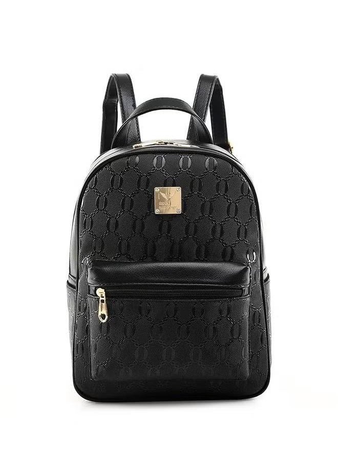 VERTEX&KAIBIN Women's Leisure Backpack, Fashion Backpack 2-piece Set, Adjustable Shoulder Strap Design, Store Phone/tablet/power Bank/tissue, Suitable for Commuting/traveling/outdoor Activities (Black) - Image 4