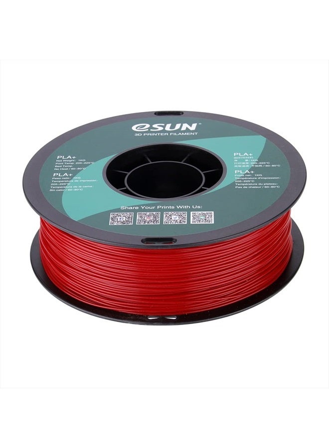 eSUN PLA PRO (PLA+) 3D Printer Filament, Dimensional Accuracy +/- 0.03 mm, 1kg, Plastic Spool, 1.75mm, Fire Engine Red, (Pantone 199C)  - Image 2