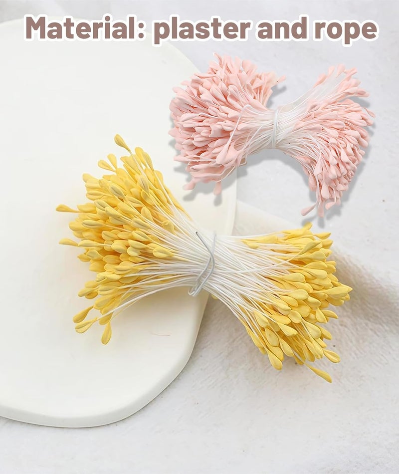 piercing 1440PCS Stamens for Flower Making, Flower Making Materials, Pipe Cleaner for Craft Flower with Pack for Creative Projects - Image 4