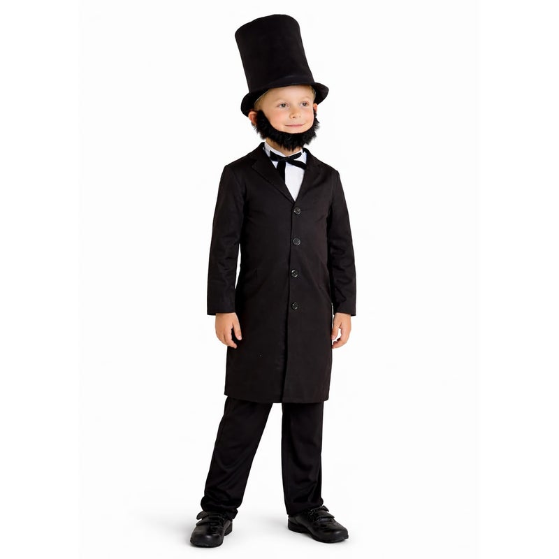 Morph Costumes Abraham Lincoln Costume For Kids - Presidents Day Halloween Outfit For Boys, Historical Dress Up, Medium - Image 5