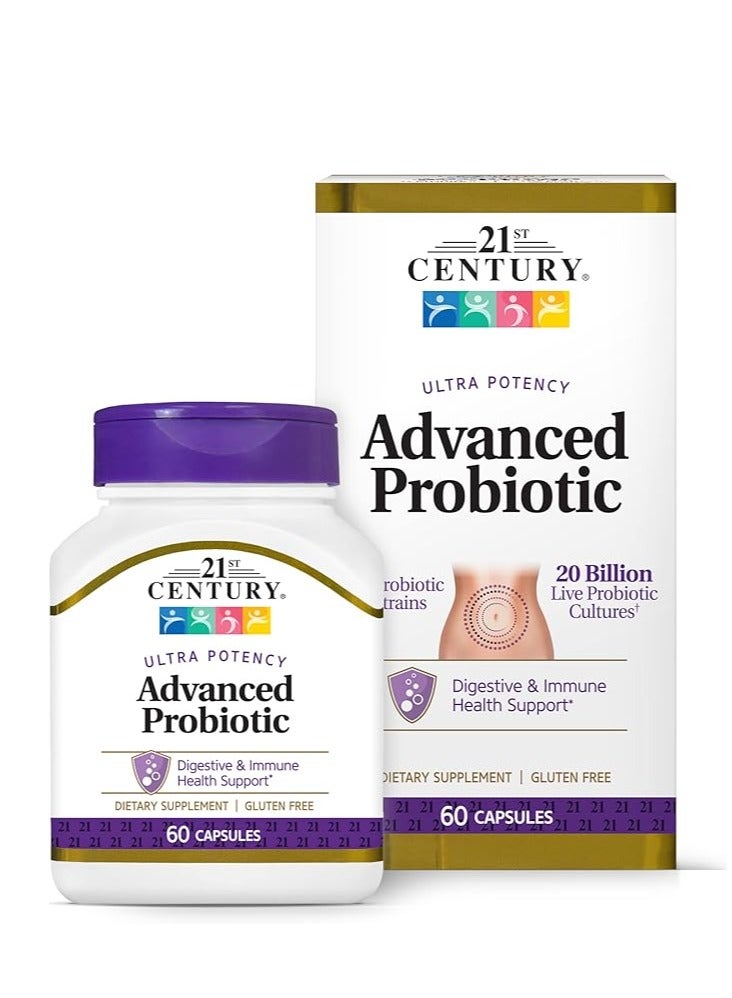 21st Century 21ST CENTURY Advanced Probiotic 60 Capsules 