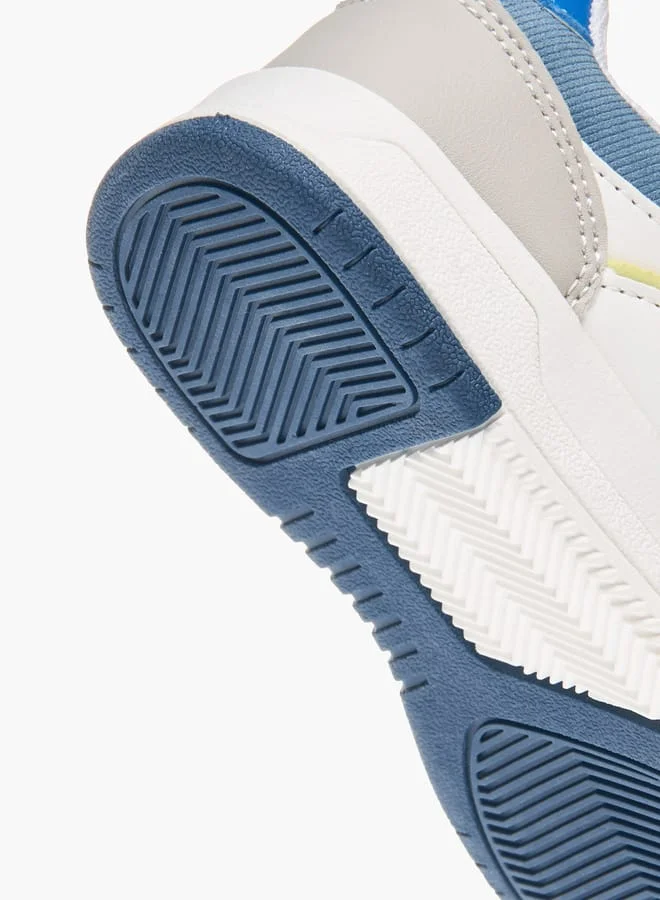 ال بي ال من شو اكسبرس Boys Panelled Sneakers With Hook And Loop Closure