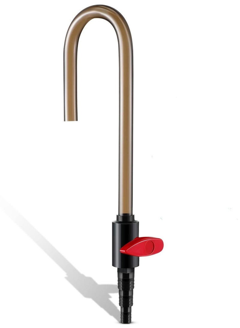 Aquarium Fish Tank Hook Water Changer, Adjustable Flow, Quality PVC,Quickly and Efficiently Helps Fill Your Water, Aquarium Vacuum Water Filler for Fish Tank, Suit for 1/2'', 5/8'' 3/4'' Hose - Image 1