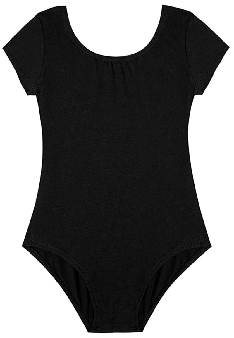 DANSHOW Girls' Dance Team Basic Short Sleeve Leotards for Toddler Ballet(2-3027-06-M) - Image 3