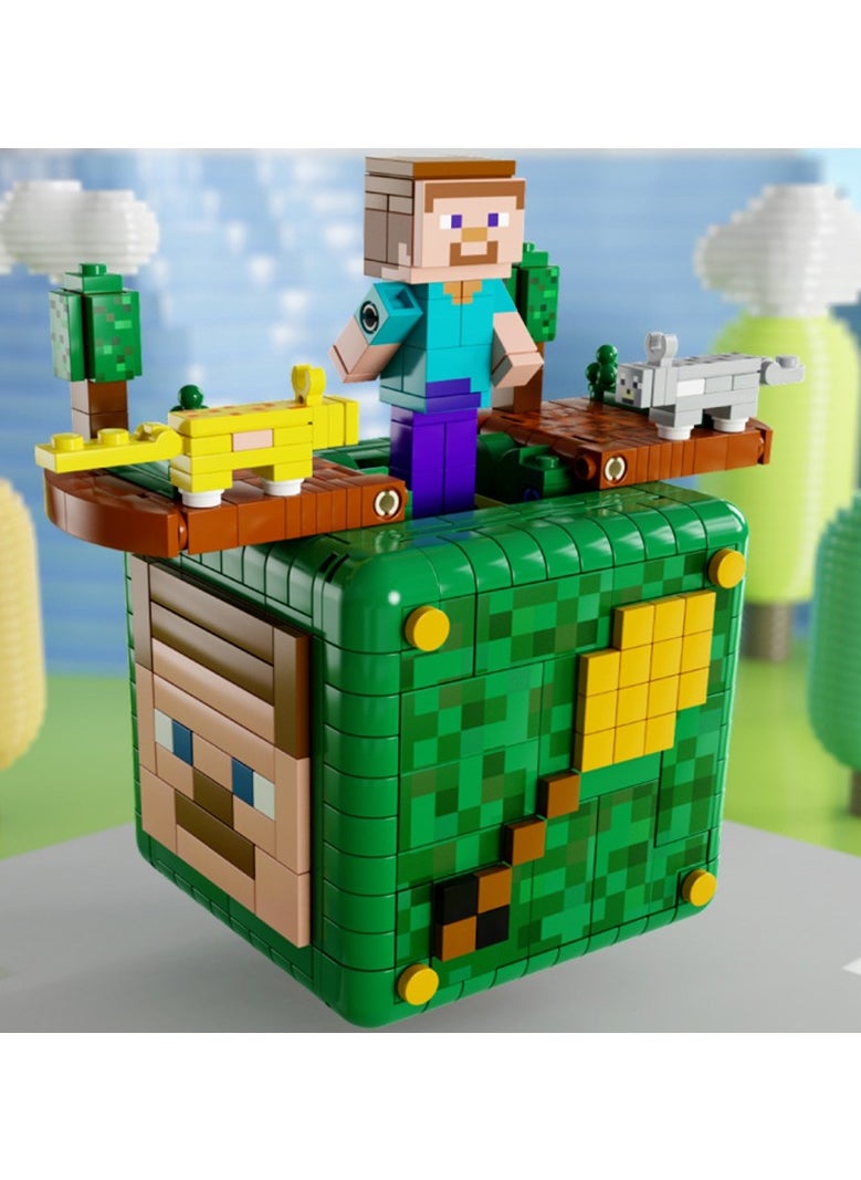 General Compatible with LEGO Bricks Minecraft Trap Box Toys Boy Elements Dragon Build Minifigure Educational Gifts  - Image 1