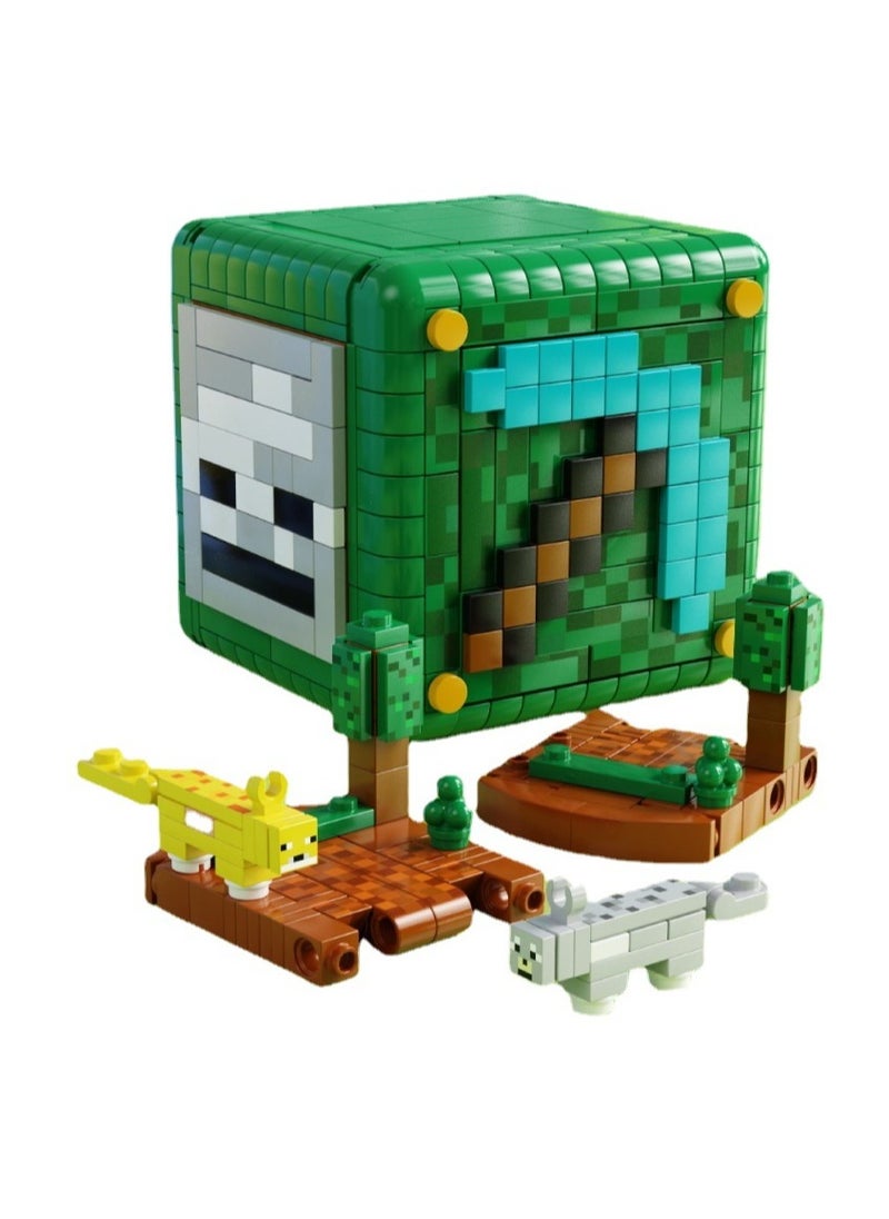 General Compatible with LEGO Bricks Minecraft Trap Box Toys Boy Elements Dragon Build Minifigure Educational Gifts  - Image 2