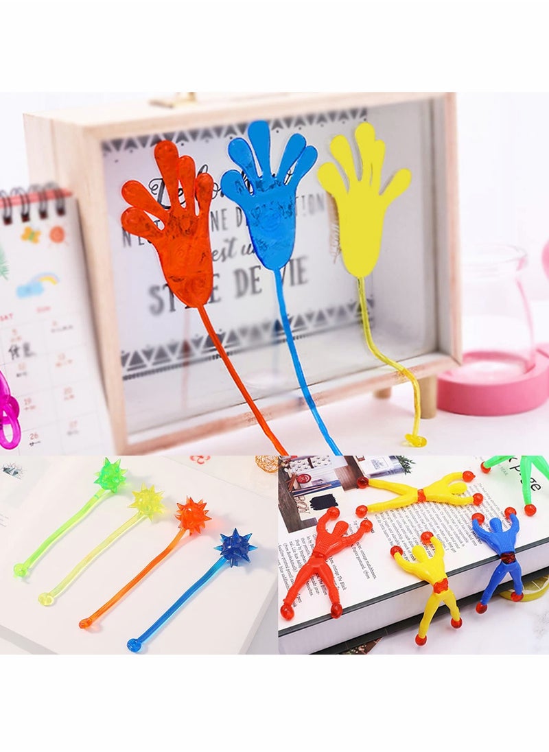 Excefore - Sticky Hands, 20 Pcs Sticky Fingers,Kids' Party Favor Sets， Fun Toys, Party Favors, Wacky Fun Stretchy Sticky Hands, Party Favors, Birthday Parties, Toys for Sensory Kids - Image 1