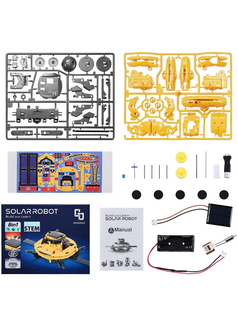KASTWAVE - SYOSI Solar Robot Space Toys, 120Pcs Building Experiments Robots STEM Projects for Kids Age 8-14, Lego Set Science Kits for Teenage Ages 9 10 11 12 - Image 1