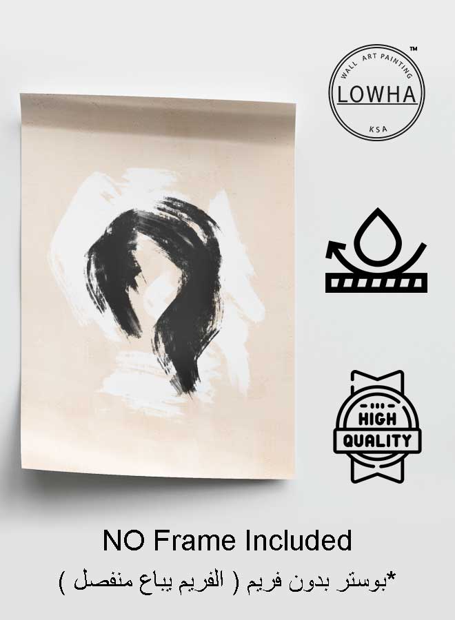 LOWHA Poster Painting Art With Four Separate Pieces Of Double-Sided Stickers Abstract Art For Home Bedroom Living Room And Office Decor - Image 3