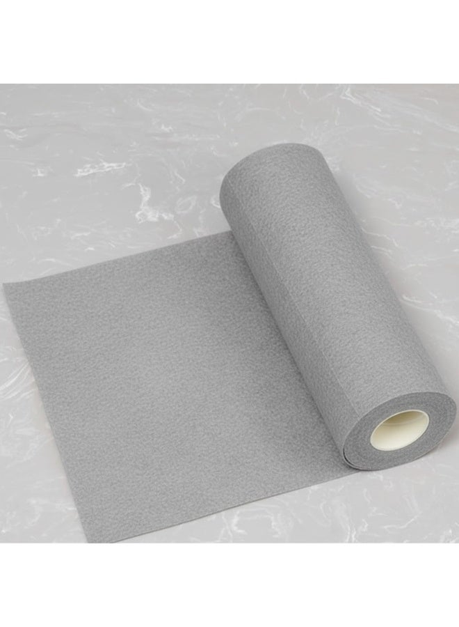 هابي هوم لفة قماش تنظيف الأطباق من قشور جوز الهند 25 ورقه ، مناديل تنظيف منزلية طويلة وعالية الامتصاص، قماش أنيق للمطابخ الحديثة، سهل الاستخدام والتنظيف، غير لاصق (25×25 سم - رمادى) - Image 3