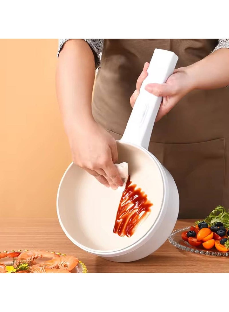 2L Electric Hot Pot Portable Non-Stick Pan for Steak, Egg, Fried Rice, Ramen, Oatmeal, Soup, Two Power Control and No Toxic Substances - Image 2