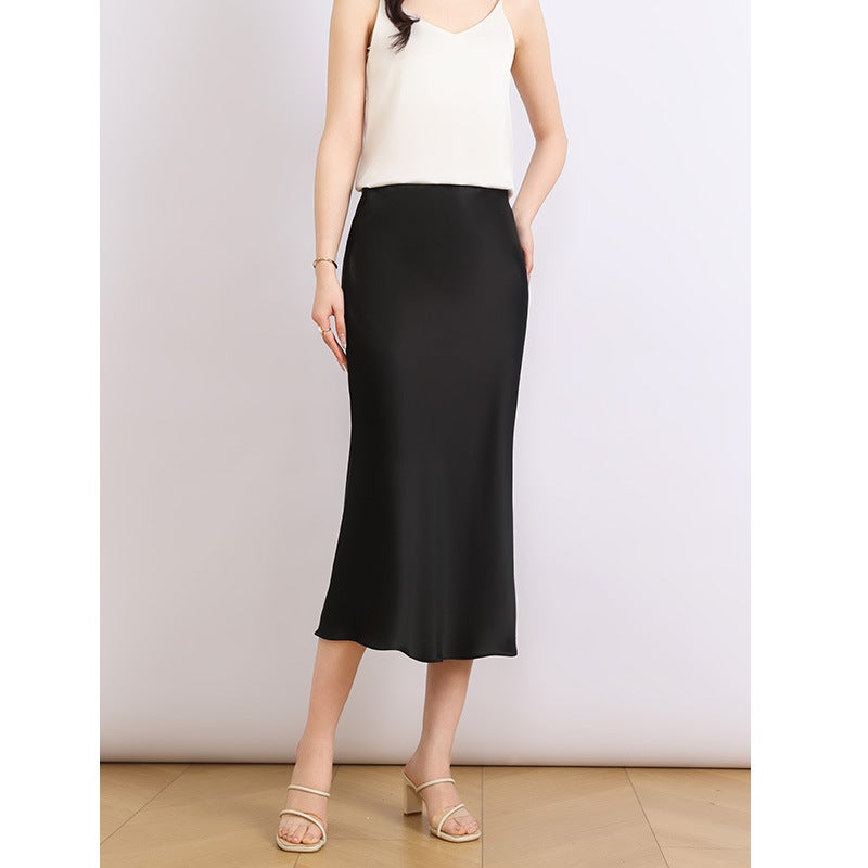 Premium Acetate Satin Mermaid Skirt Summer 2026 - Image 3