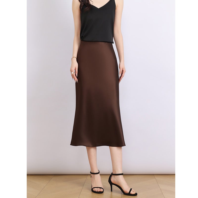 Premium Acetate Satin Mermaid Skirt Summer 2026 - Image 4