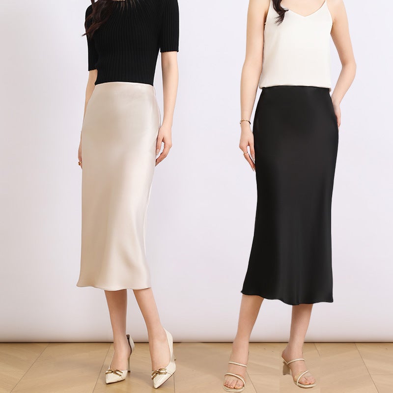 Premium Acetate Satin Mermaid Skirt Summer 2026 - Image 1