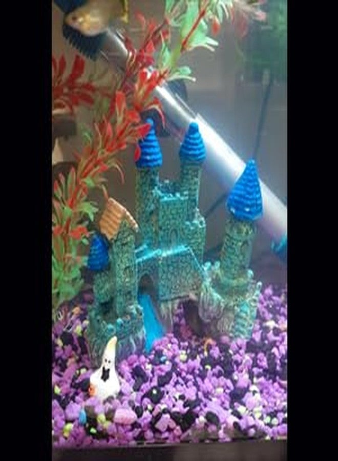 OrgMemory Fish Tank Decorations, Castle Aquarium Decorations, Fish Tank Castle, Vintage Castle Cave Hideouts Large for Aquarium Decorations, Fish Tank Accessories for Betta Fish - Image 5