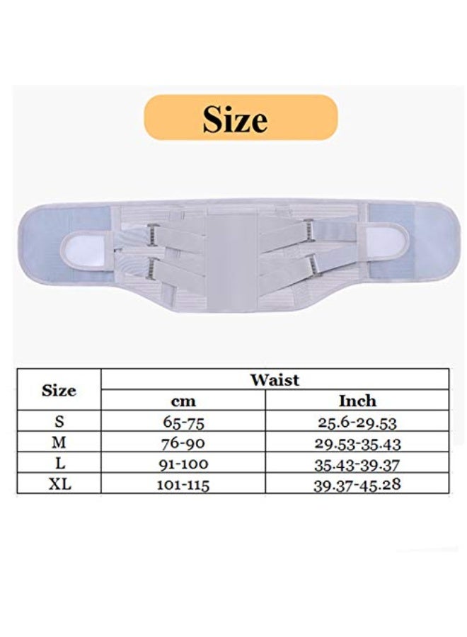 FDTY دعامة الظهر لتخفيف آلام أسفل الظهر - حزام دعم الظهر للنساء والرجال، دعامة أسفل الظهر للانزلاق الغضروفي وعرق النسا. دعامات قابلة للإزالة لدعم أسفل الظهر - Image 5