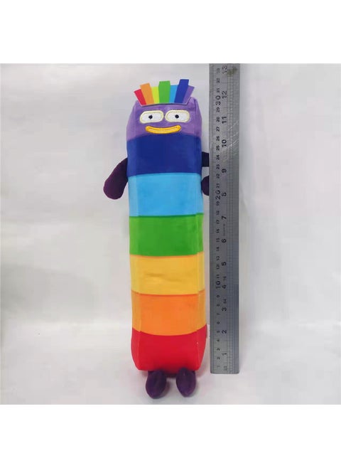 New Childrens Math Enlightenment Animation Numberblocks Math Building Blocks Plush Toy Doll7-Seven 7-Seven