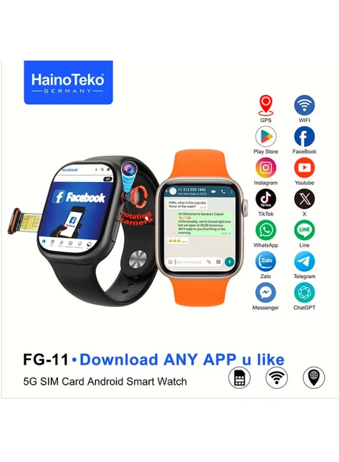 ساعة Haino Teko FG-11 الذكية تحميل أي تطبيق تريده