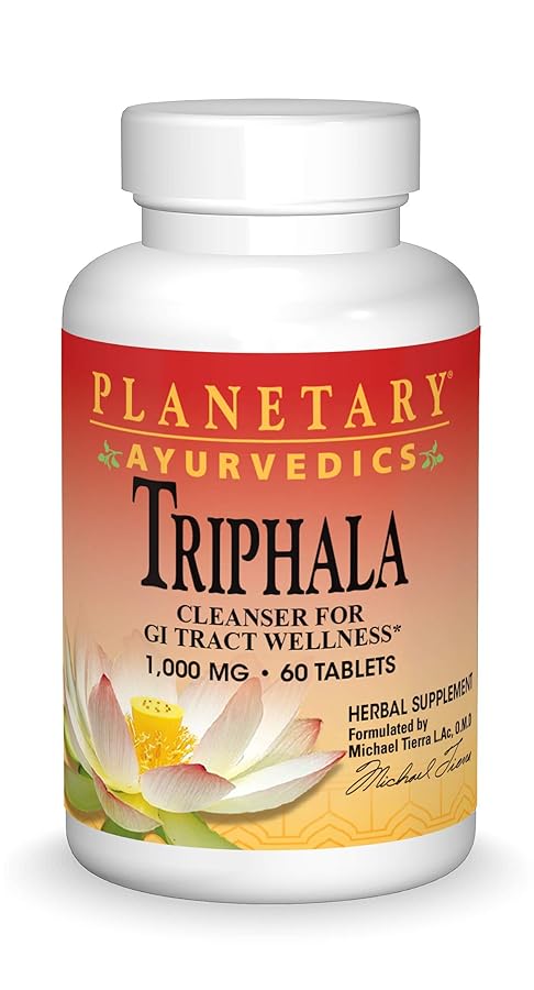 Planetary Ayurvedics Triphala 1000mg GI Tract Wellness  Cleanse  Powerful Herbal Supplement  Balance  Detox Digestive Support Rejuvinate  Regularity  60 Tablets