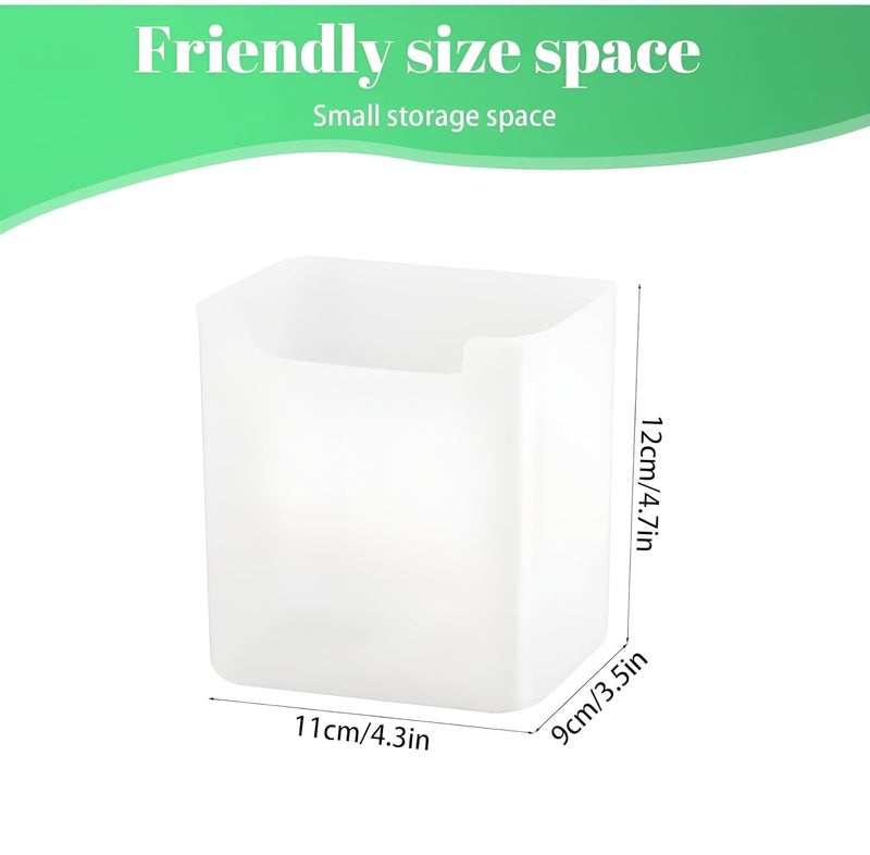OBIXO 6-Piece Refrigerator Door Organizer Box Bins Stackable & Detachable Plastic Storage Containers for Fridge Door, Kitchen Fruits Vegetables Multipurpose Kitchen Drawer Basket - Image 3
