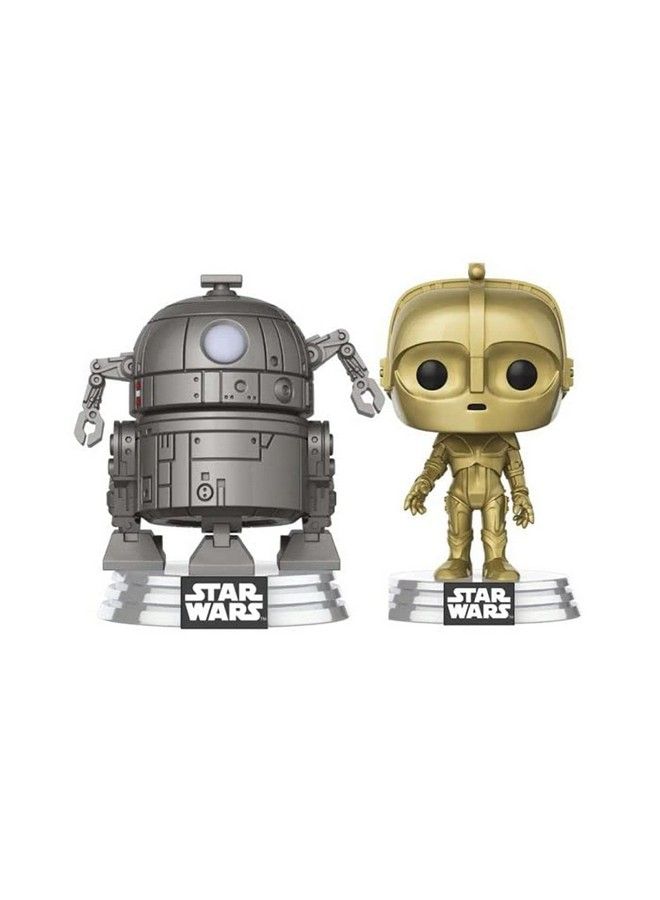 Funko بوب! ستار وورز C 3Po و R2 D2 سلسلة المفهوم 2 حزمة رؤوس متذبذبة تماثيل فاخرة (حصري)  - Image 2
