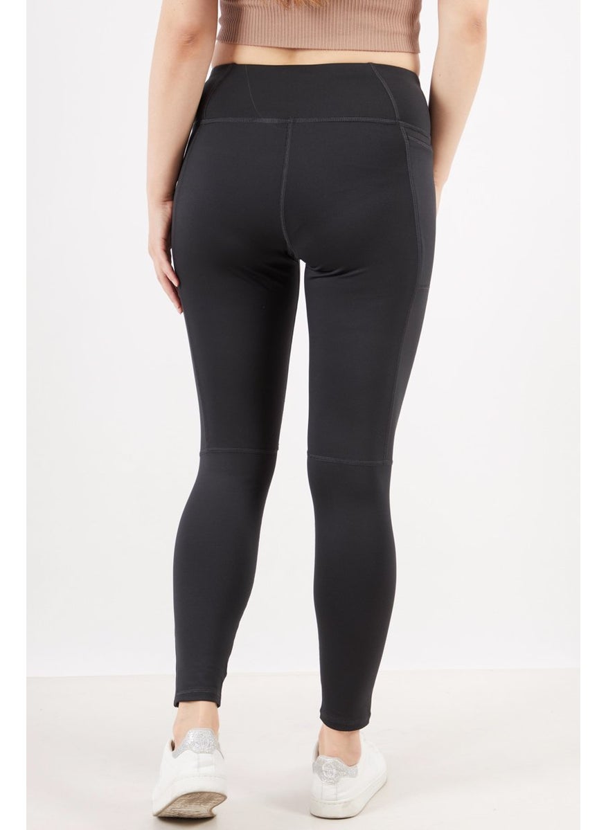 Reebok Women Sportswear Fit Running Leggings, Black  - Image 3