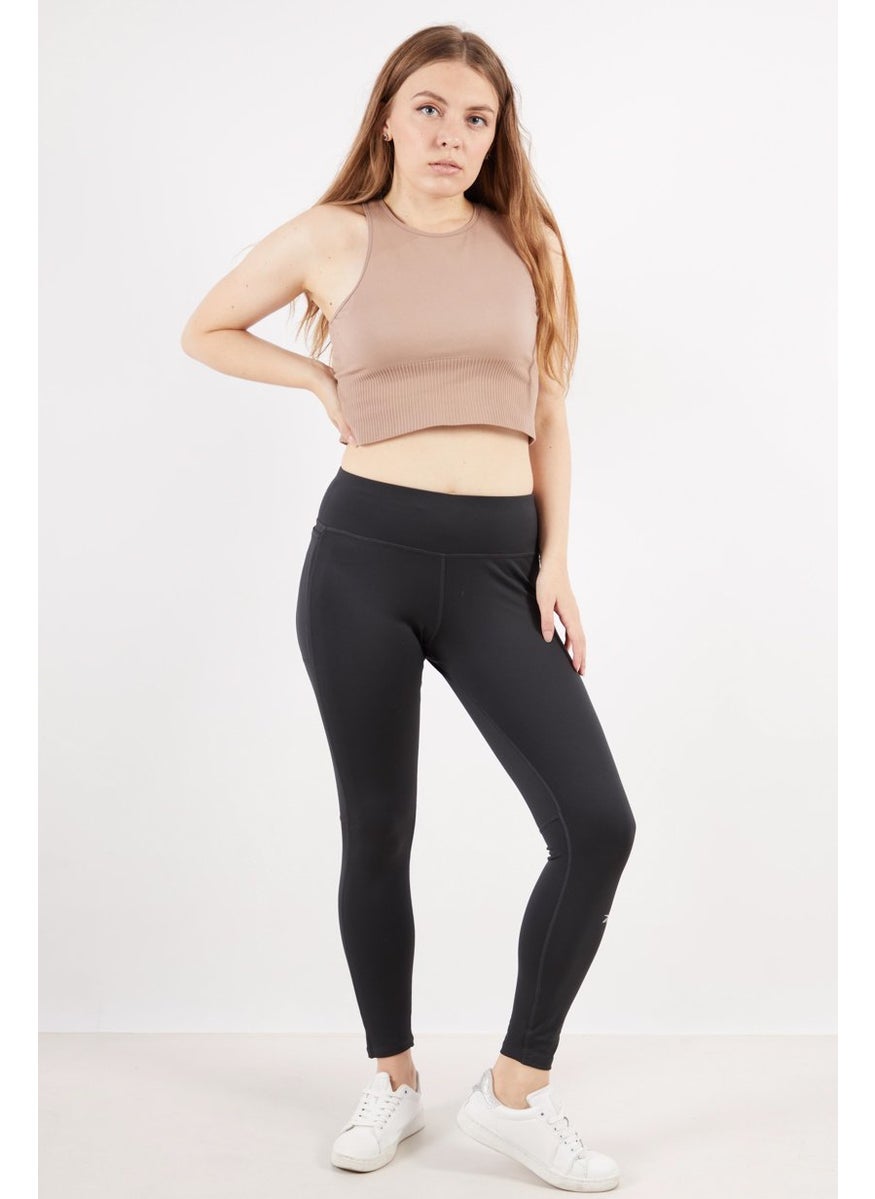 Reebok Women Sportswear Fit Running Leggings, Black  - Image 2