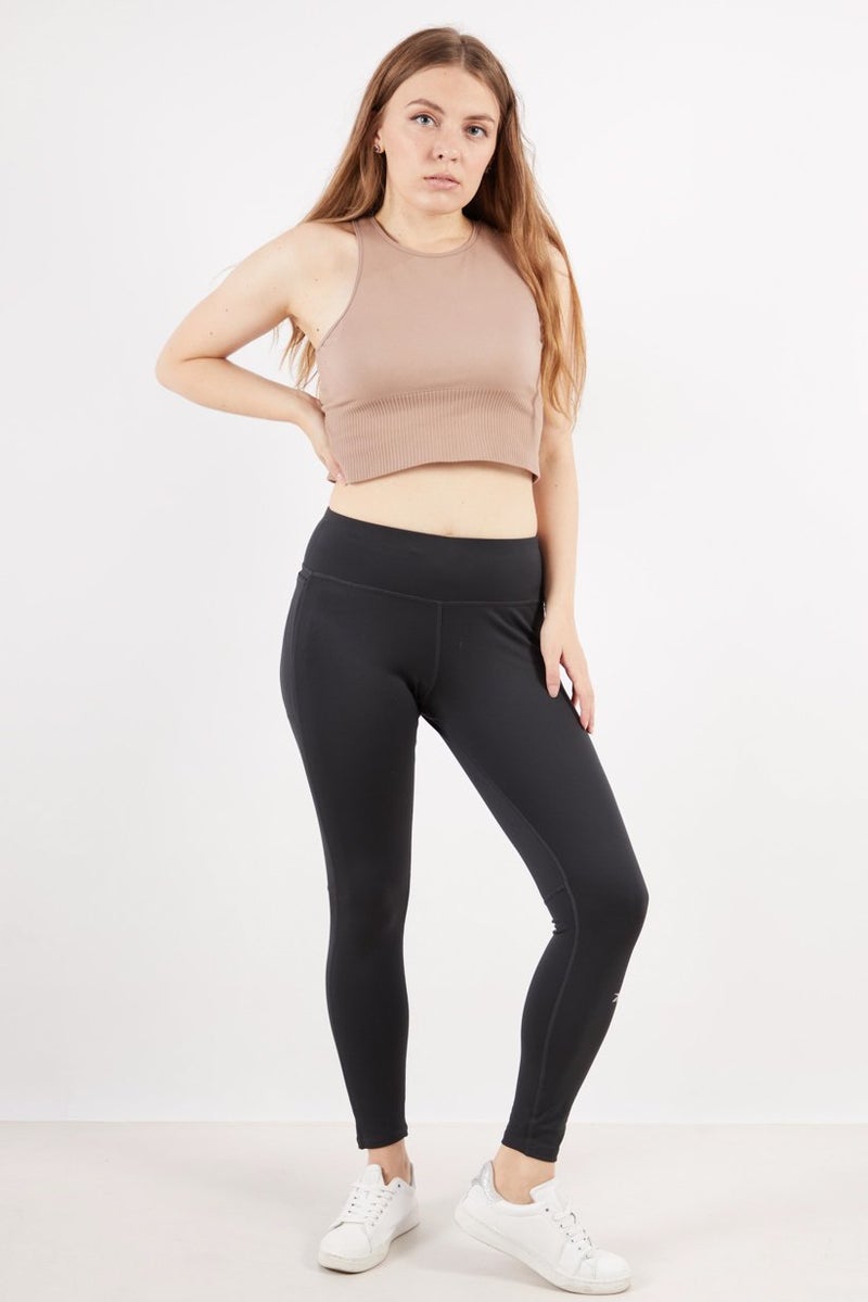 Reebok Women Sportswear Fit Running Leggings, Black - Image 2