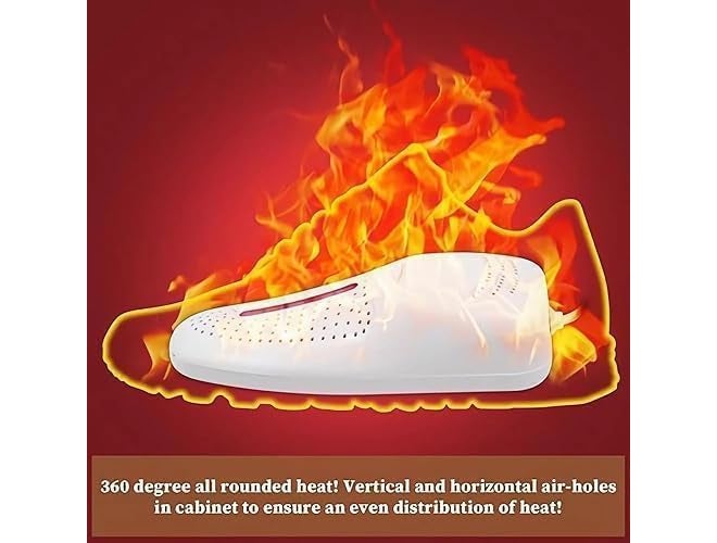 JD PRO Boot Dryer, Electric Shoe Dryer Portable Children Boot Warmer Tool Deodorant Device Foot Protector Shoe Space Heater Shoe Heater Shoe Warmer Children Boot Warmer Sandal Dryer. - Image 2