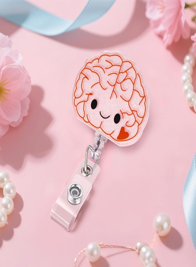 ITOKEY Cute Badge Reel, Brain Badge Holder, Nurse Name Badge Reel with Retractable Clip, Medical Worker ID Card Holders, Pediatric Nursing Accessories for Nurse Doctor Student Teacher Office - Image 3