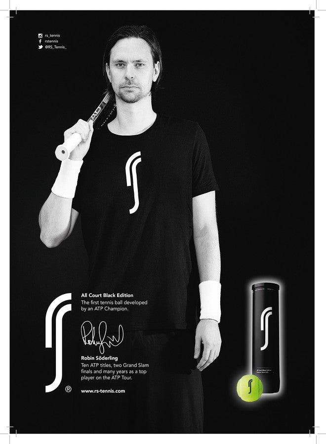 آر إس كرة تنس RS All Court Black Edition (علبة تحتوي على 3 كرات - أصفر) - Image 5