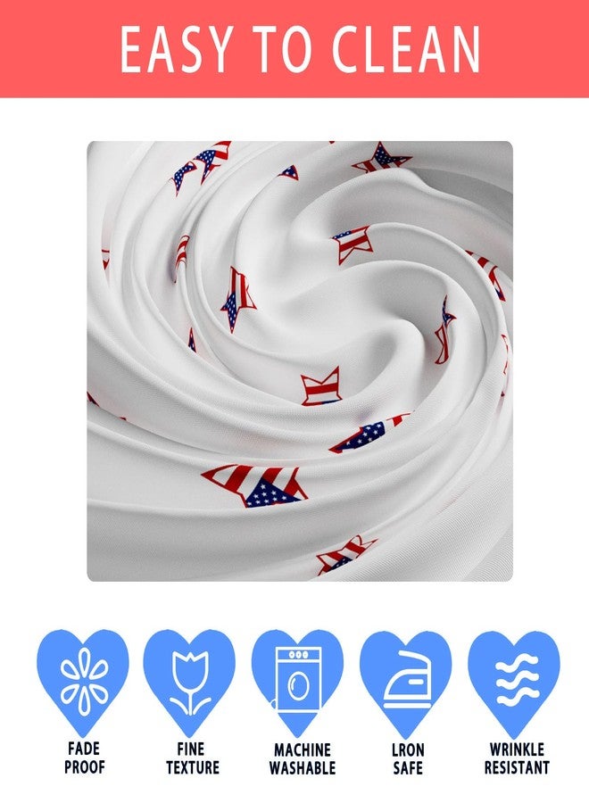 XCHI Gnomes Stars Patriotic America 4th of July Memorial Day Independence Day Tablecloth Rectangle Washable Table Covers for Home Party Decorations 60x84 Inch - Image 4