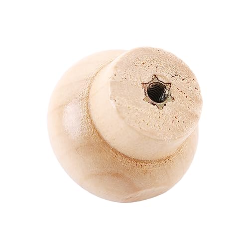 Pokinge 2 Pcs Pot Lid Knobs, Replacement Wooden Pot Lid Cover Handle, Kitchen Heat Resistant Pan Lid Holding Handles Cookware Top Accessories - Image 5