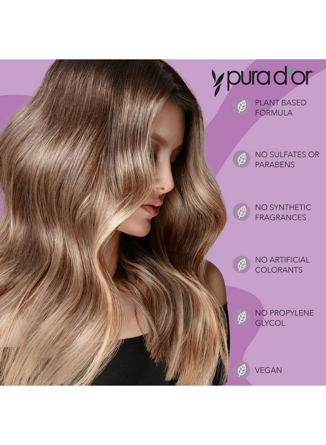 PURA D'OR Apple Cider Vinegar Thin2Thick Set Shampoo Conditioner for Regrowth, Hair Loss, Clarifying, Detox (2 x 16oz) Biotin, Keratin, Caffeine, Castor Oil, All Hair Type, Men/Women, Packaging varies Product Name - Image 2