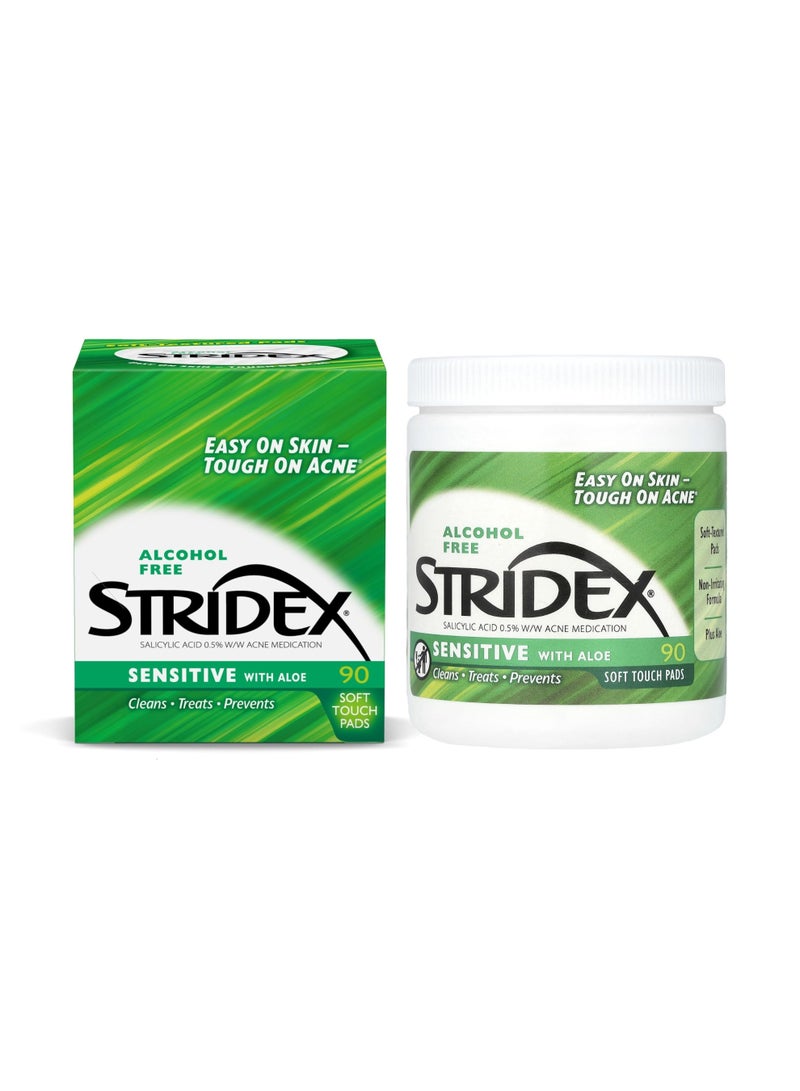 سترايدكس ضمادات ستريديكس الطبية للتحكم في حب الشباب الحساس 90 قطعة