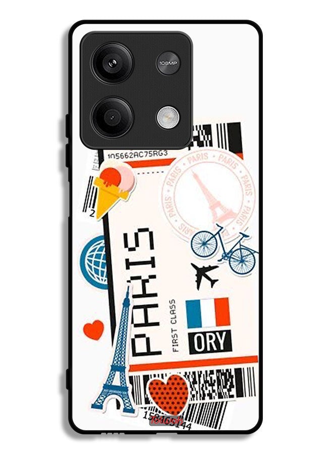 Tolwak Xiaomi Redmi Note 13 Protective Case Cover Paris Sticker - Image 1