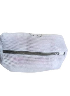 Generic Set of 4 High-Quality Mesh Laundry Bags – Reusable with Zipper, Delicate Wash Bags for Washing Machine, Travel, Shoes, Bras, Socks, Underwear, and Pants – White, Assorted Sizes  - Image 2
