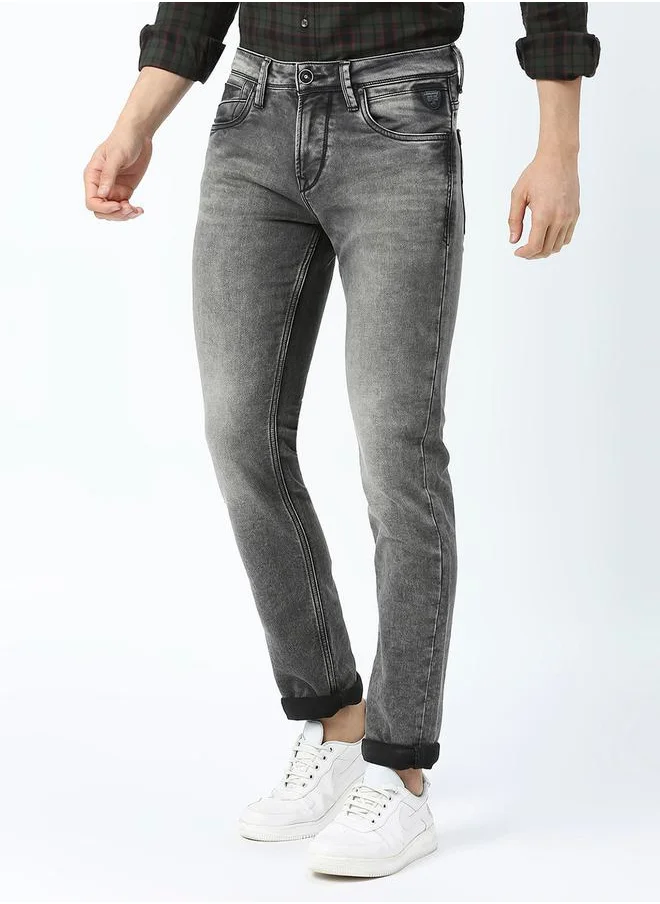 لومان بي جي 3 Mid Rise Faded Jeans with Pocket Detail