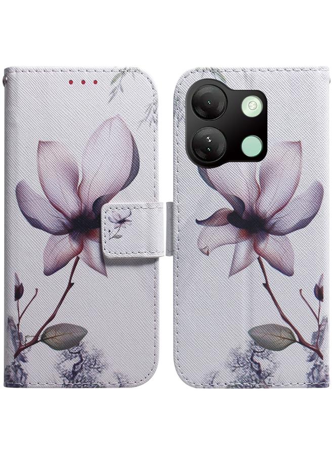 اس-توب جراب هاتف Infinix Smart 7 HD من الجلد القابل للطي برسومات ملونة - Image 1