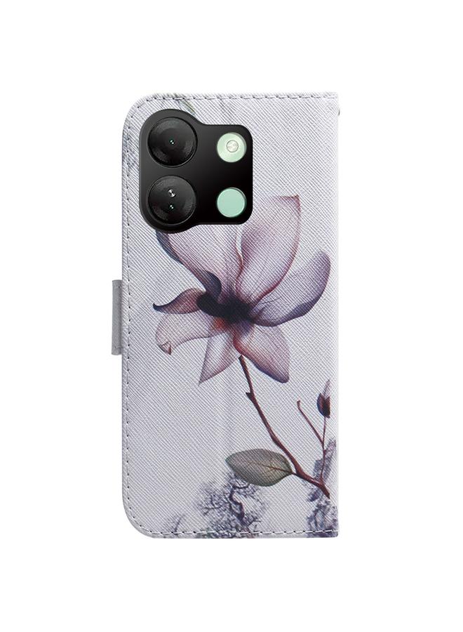 اس-توب جراب هاتف Infinix Smart 7 HD من الجلد القابل للطي برسومات ملونة - Image 3