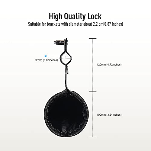 SONICAKE حامل عصي الطبول SONICAKE، حقيبة عصي الطبول القابلة للتعديل من النايلون، حقيبة لتخزين عصي الطبول أو فرش المطارق، حامل عصي الطبول القابل للقفل من سبائك الألمنيوم، يتسع حتى 5 أزواج من العصي. - Image 4