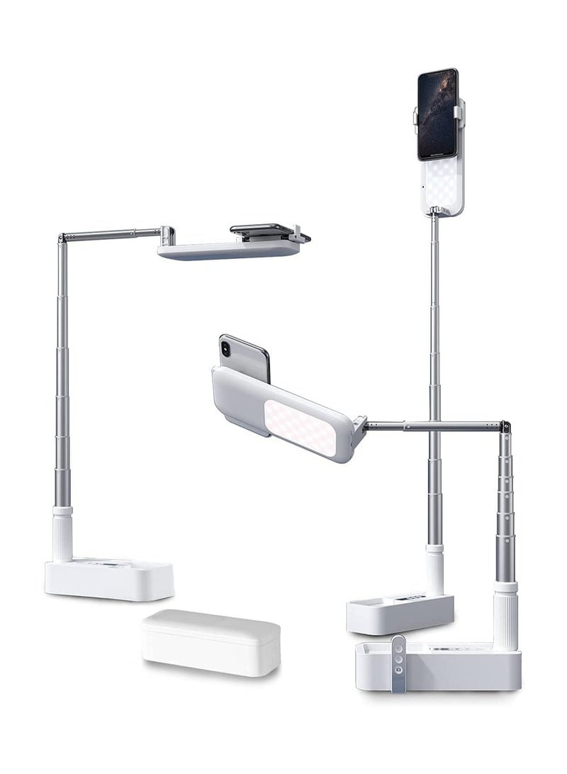 General Video recording mobile phone holder, foldable LED light stand, portable multifunctional stand, kitchen desktop mounting bracket  - Image 1