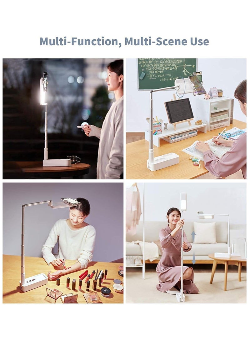 General Video recording mobile phone holder, foldable LED light stand, portable multifunctional stand, kitchen desktop mounting bracket  - Image 2