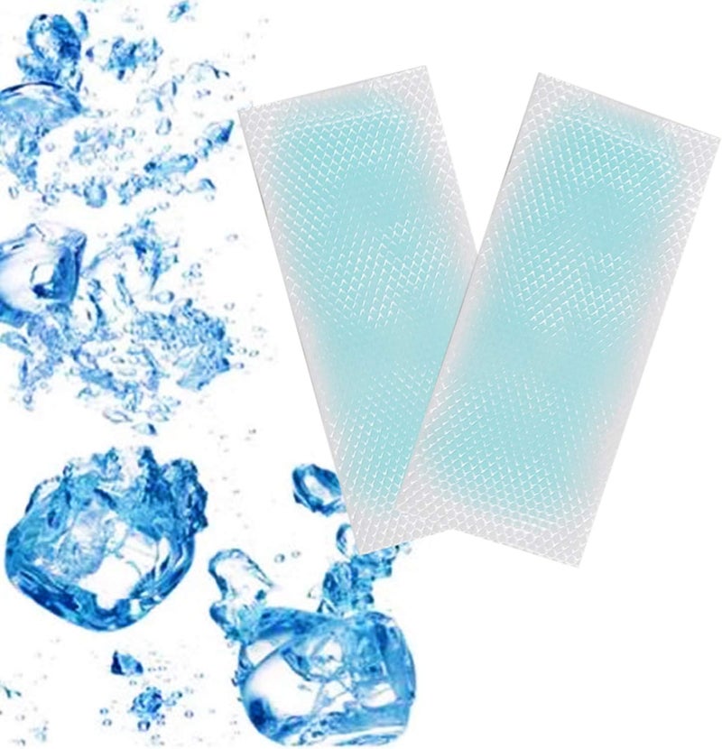 Dogxiong 20 Sheets Fever Cooling Gel Patches, Cooling Forehead Strips Cooling Gel Sheet for Dog Foot Baby Kids Children Adult Relieve Headache, Toothache Pain, Drowsiness, Fatigue, Refreshing, Sunstroke