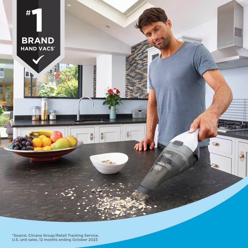 BLACK+DECKER dustbuster Cordless Handheld Vacuum, Portable Car Vacuum Cordless Rechargeable, Wall Mount, Strong Suction QuickClean (HNVC215B10) - Image 3