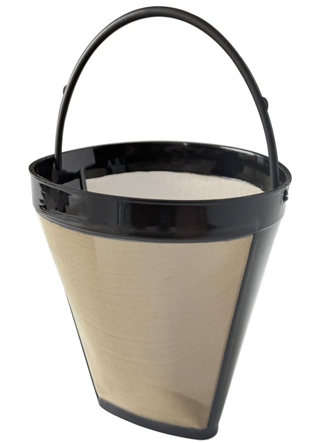 Cestlaive 4-Pack #4 Gold Cone Reusable Permanent Coffee Basket Filter Replacement for Cuisinart Coffee Maker - Image 2