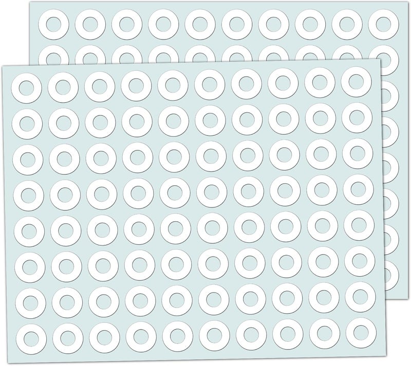 TownStix 4000 Pack  Paper Hole Reinforcement Stickers  025 White - Image 1