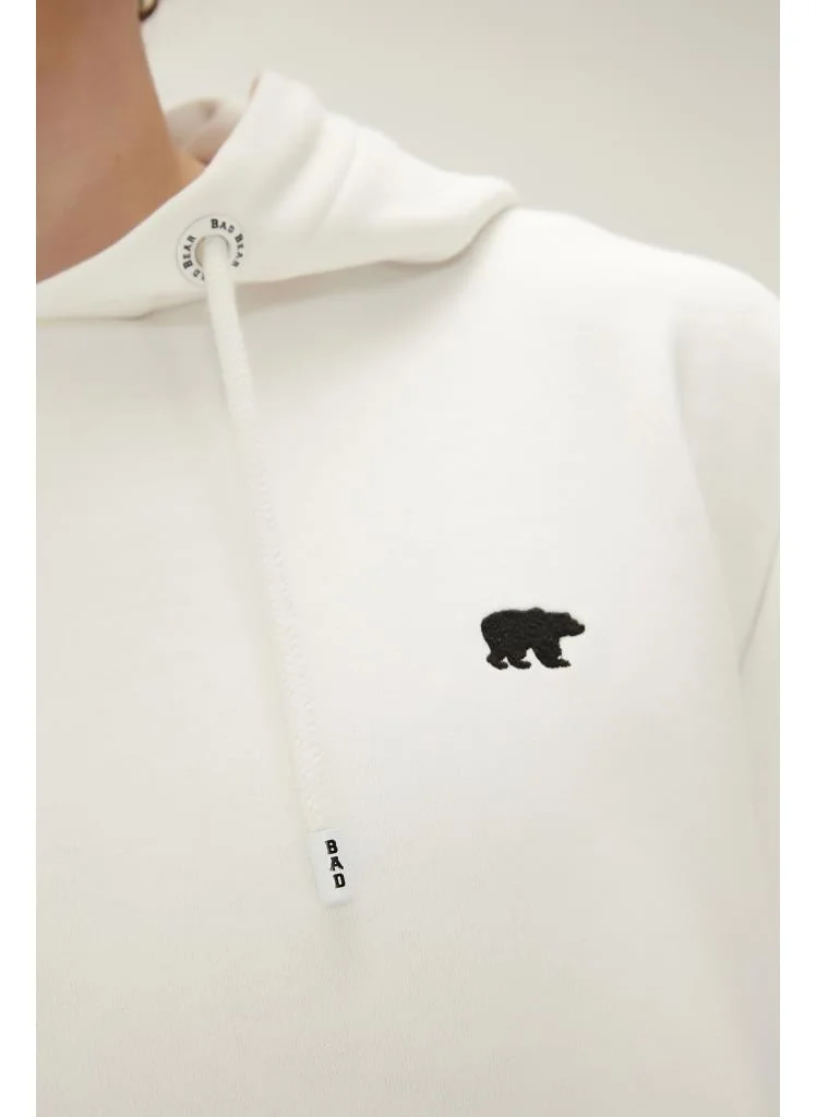 Bad Bear Long Story Hoodie White Men's Sweatshirt 22.02.12.034-C04